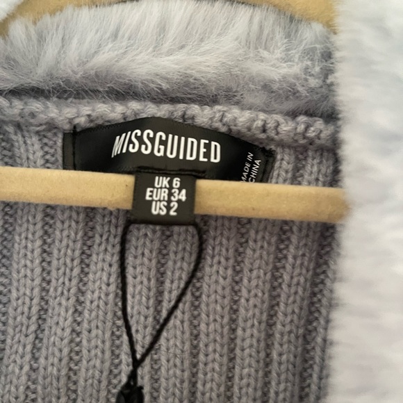 Missguided Light Blue Ribbed Cardigan - Picture 7 of 9